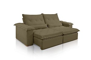 SOFA RETR SF.4240 VALENCIA 250CM VEL MARROM/524 JC ESTOF