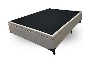 BOX/BASE SIMPLES CASAL LINHO BEGE CLARO - BIOSTAR