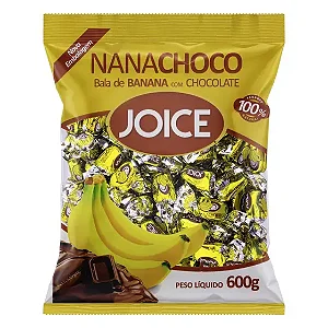 BALA DE BANANA COM CHOCOLATE JOICE ( NANACHOCO)