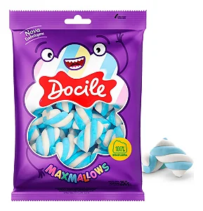 MARSHMALLOWS DOCILE MAXMALLOWS TWIST COLORIDO/AZUL