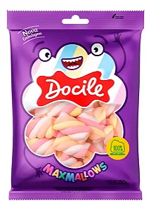 MARSHMALLOWS DOCILE MAXMALLOWS TWIST COLORIDO/LARANJA
