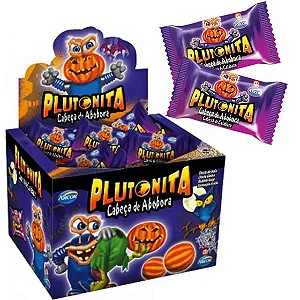 CHICLE PLUTONITA CABEÇA ABÓBORA ARCOR CX40UNDS
