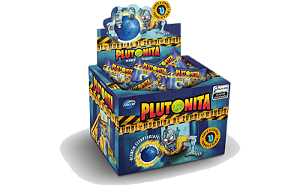 CHICLE PLUTONITA MORDIDA ZUMBI RECHEIO EFERVESCENTE ARCOR CX40UNDS
