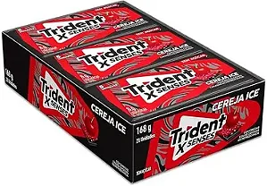 TRIDENT X SENSES CHICLE CEREJA ICE CX21UNDS
