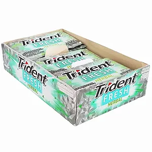 TRIDENT X SENSES CHICLE HERBAL CX21UNDS