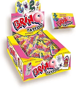 CHICLE BRINQ TOFFANO TATTOO TUTTI-FRUTTI 100UNDS