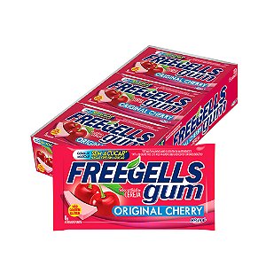 CHICLETS FREEGELLS GUM CEREJA CX15 UNDS