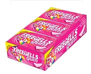 CHICLETS FREEGELLS GUM TUTTI-FRUTTI CX15 UNDS