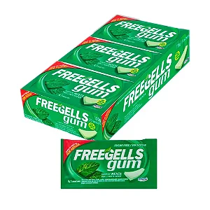 CHICLETS FREEGELLS GUM MENTA CX15 UNDS