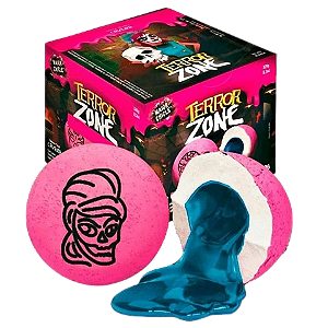 CHICLETS TERROR ZONE CAVEIRA FRAMBOESA CX40UNDS