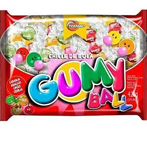 CHICLE GUMY BALL TOFFANO 320G PCT100UNDS APROX .