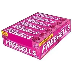 FREEGELLS MORANGO CRISTAIS CX12UNDS