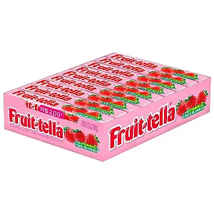 FRUITTELLA MASTIGÁVEL MORANGO ACIDO CX16UNDS