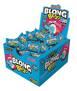 CHICLE PECCIN BLONG BEIJO MENTA E MORANGO CX40UNDS