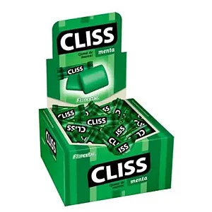 CHICLE CLISS MENTA FLORESTAL 280G CX100UNDS