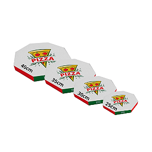 Facas de Corte e Vinco Kit Fábrica de Caixas de Pizza 25+30+35+40cm