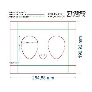 Facas de Corte e Vinco - Páscoa 2 Ovos 150g