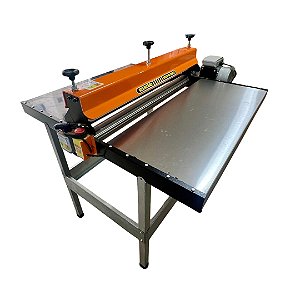Máquina De Corte E Vinco Elétrica Semi Automática - 100cm com Bancada - Fabricação de Absorvente
