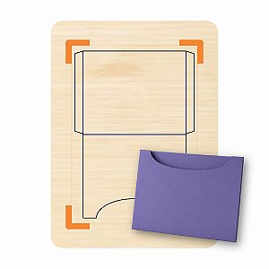 Faca de Corte e Vinco Envelope Convite Mod 10 - Folha A4