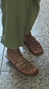 RASTEIRA MARROM E DOURADA 38