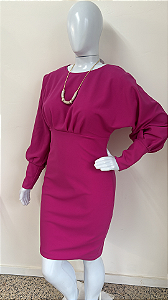 VESTIDO ROSA MANGA BUFANTE G