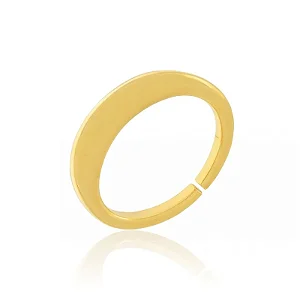 ANEL ARCO BANHADO A OURO 18K