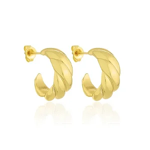 BRINCO ARGOLA NUANCES P BANHADO A OURO 18K
