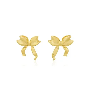 BRINCO ASAS LAÇO BANHADO A OURO 18K