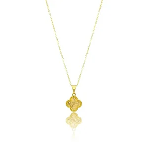 CORDÃO FLOR RICA DOURADA BANHADO A OURO 18K