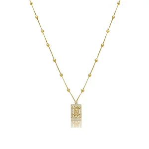 CORDÃO ZIRGÔNIA CRISTO RELUZENTE BANHADO A OURO 18K