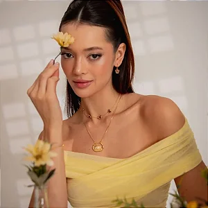 COLAR OÁSIS BANHADO A OURO 18K