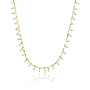 CHOKER BOLINHAS MINIMALISTAS BANHADO A OURO 18K