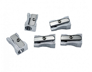 01 Apontador Metal Simples Chanfrado 1 furo - ONDA