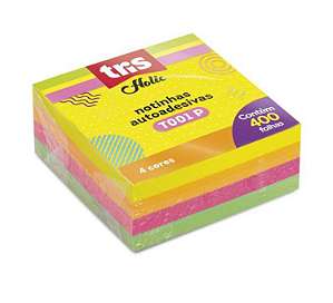 Bloco de Notas Autoadesivas Bloco C/400 Folhas - TRIS