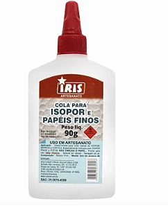 Cola para isopor papeis finos 90g - IRIS