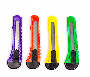 Estilete Plástico 18mm Largo - ONDA