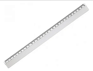 Régua acrílica transparente 30cm - MAXCRILL