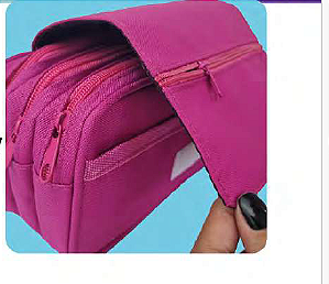 Estojo triplo flex sortido rosa - DAC