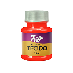 Tinta para tecido 37ml vermelho vivo - DAC
