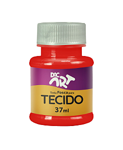 Tinta para tecido 37ml vermelho tomate - DAC