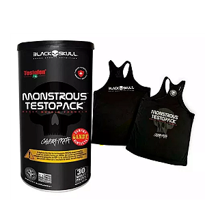 Black Skull Monstrous Testopack - Suplemento Potencializador de Testosterona