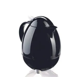 Garrafa Térmica Columbus Tampa Rosca Plástico Preta 1 Litro 22x16cm LEI28301 - Dayhome