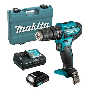 Parafusadeira Furadeira de Impacto à Bateria 1.5Ah 12V e Maleta HP333DWYX3 Makita