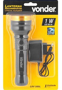 Lanterna Recarregável Vonder LRV088L 88LM Iluminação Prática
