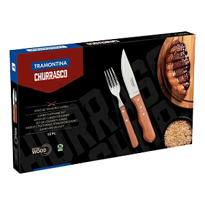 KIT CHURRASCO INOX 12PC DYNAMIC TRAMONTINA