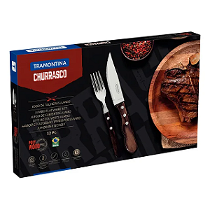 KIT CHURRASCO INOX 12PC POLYWCAS TRAMONTINA