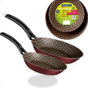 JOGO FRIGIDEIRA ALUMÍNIO  ANTIAD ERENTE TRAMONTINA 2 PEÇAS