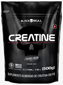 creatine caveira preta refil 500g