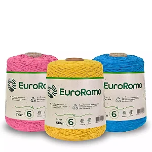 Barbante Euroroma 1 kilo varias cores
