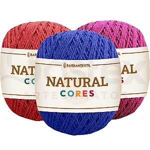 Barbante Natural Cores 405 metros varias cores